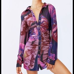 With Jean Andy Dress Flamboyant Anthurium